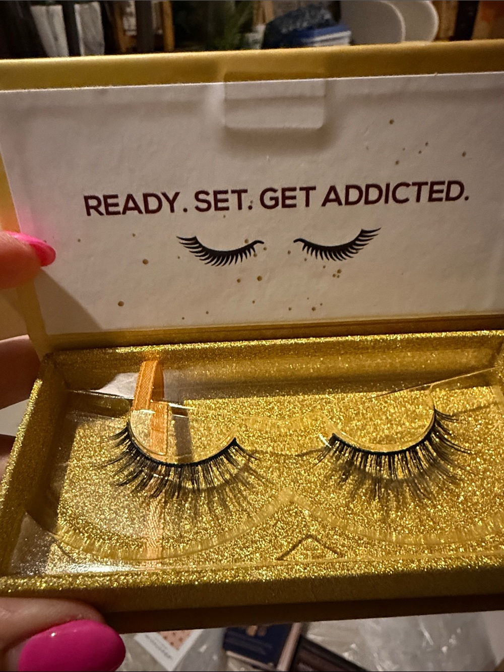 Gold Glam False Eyelashes - Ready. Set. Collection